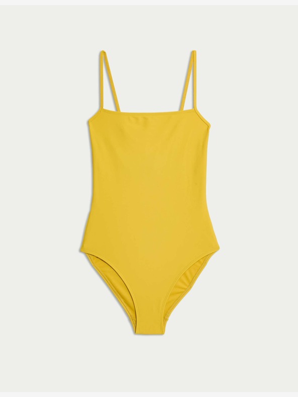 Marks & Spencer Бански с V-образно деколте Marks & Spencer жълт