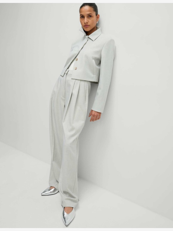 Marks & Spencer Яке с изрязана яка Marks & Spencer сиво