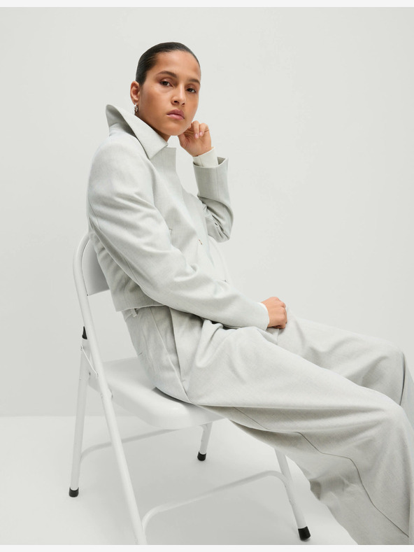 Marks & Spencer Яке с изрязана яка Marks & Spencer сиво