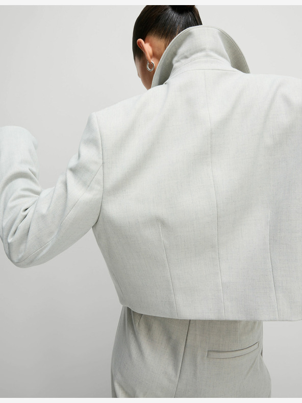 Marks & Spencer Яке с изрязана яка Marks & Spencer сиво