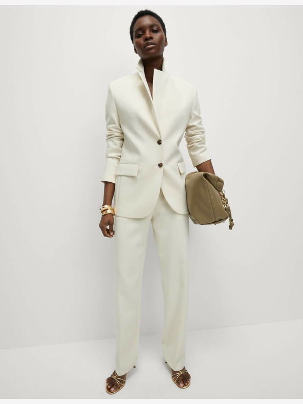 Marks & Spencer Еднореден блейзър Marks & Spencer, бял