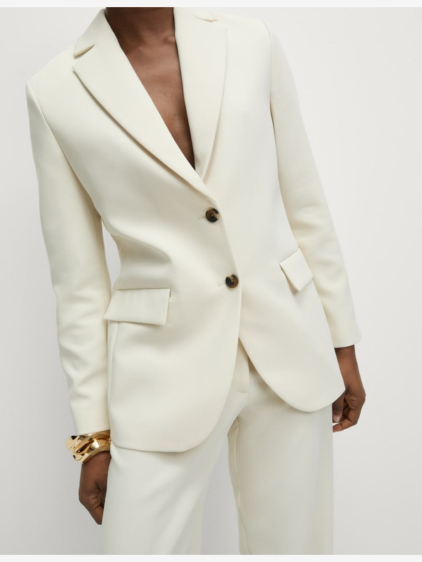 Marks & Spencer Еднореден блейзър Marks & Spencer, бял