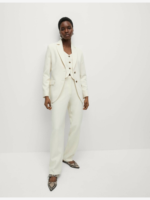 Marks & Spencer Еднореден блейзър Marks & Spencer, бял