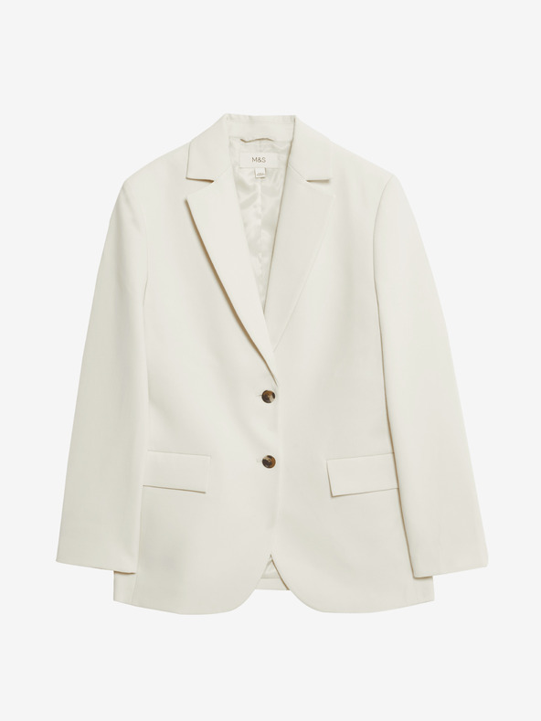Marks & Spencer Еднореден блейзър Marks & Spencer, бял