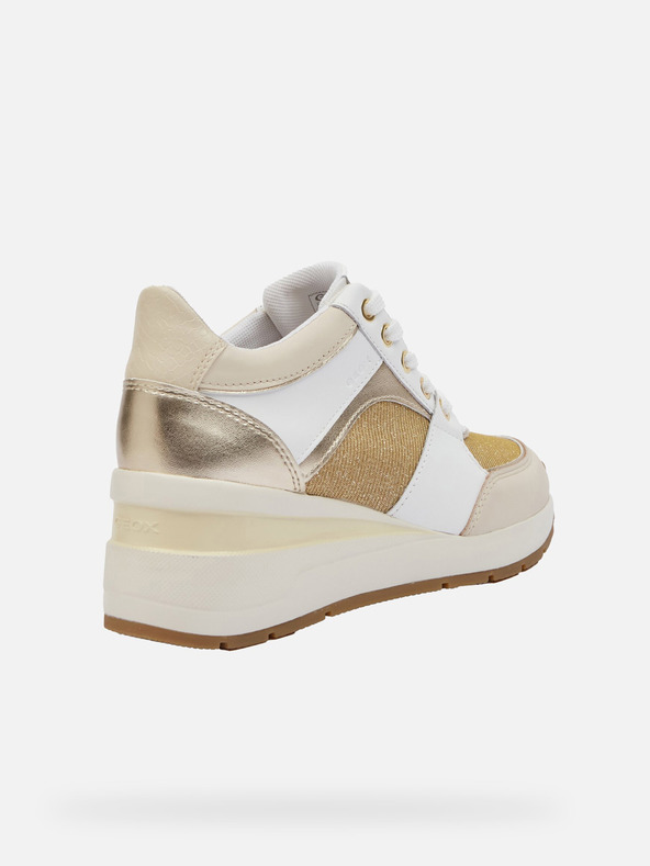 Geox Бели дамски маратонки Geox Zosma