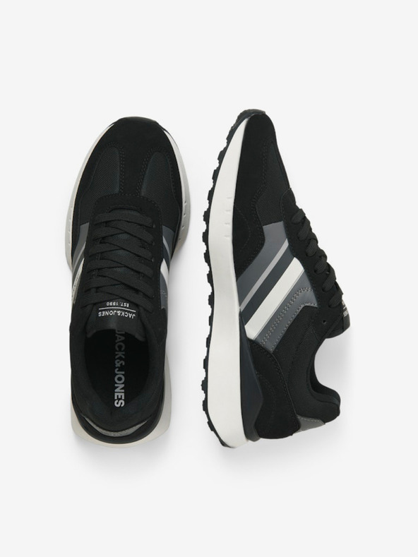 Jack & Jones Сиво-черни мъжки маратонки Jack & Jones