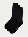 Marks & Spencer 3 чифта чорапи от висок египетски памук Marks & Spencer черен