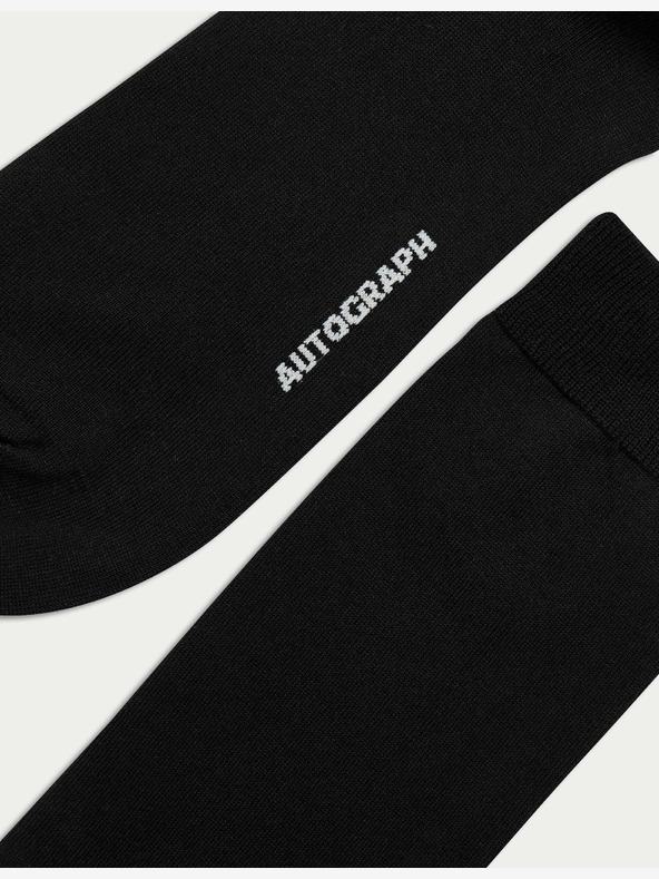 Marks & Spencer 3 чифта чорапи от висок египетски памук Marks & Spencer черен