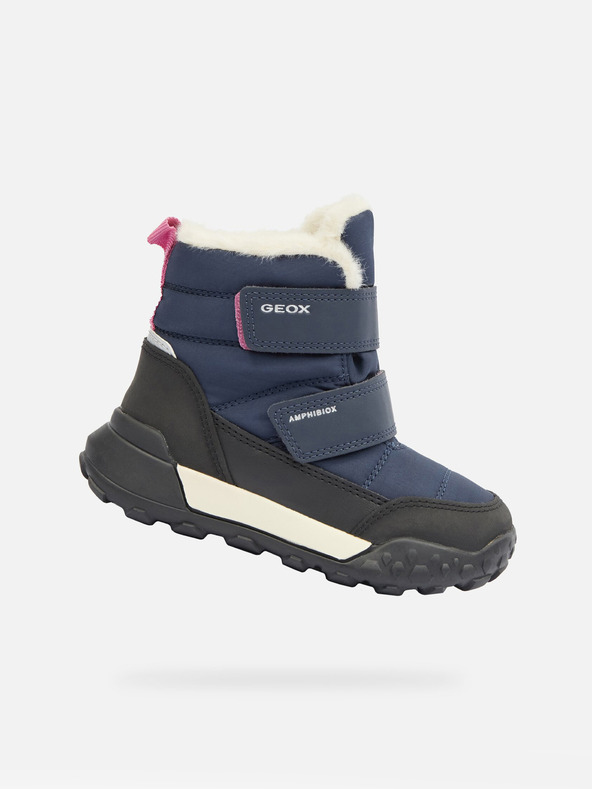 Geox Тъмносини момичешки зимни обувки Geox Trekkyup B Ab