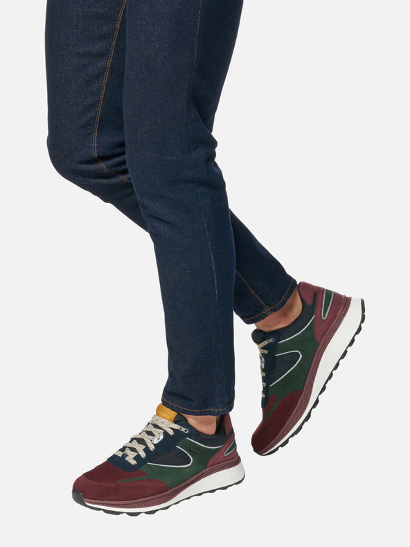 Geox Мъжки маратонки Geox Spherica Actif X1 в цвят бордо