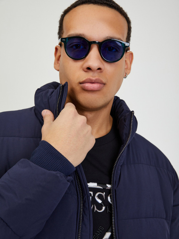 Guess Мъжко тъмносиньо ватирано зимно яке Guess