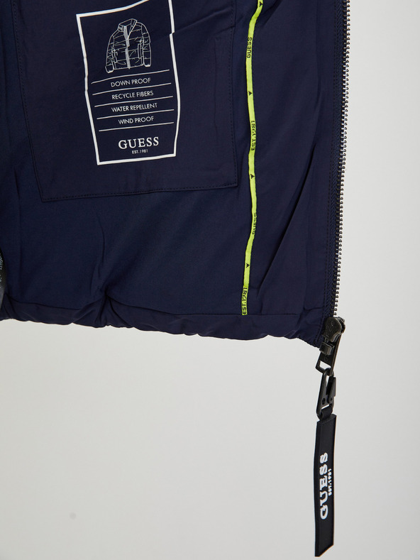 Guess Мъжко тъмносиньо ватирано зимно яке Guess