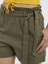Jacqueline de Yong JDY Say Ленени шорти в цвят каки
