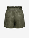 Jacqueline de Yong JDY Say Ленени шорти в цвят каки