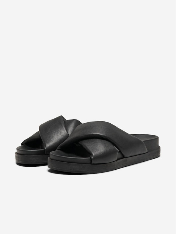 ONLY Черни дамски чехли ONLY Minnie-12