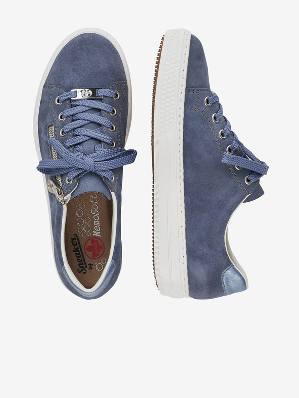 Rieker Сини дамски маратонки от велур Rieker