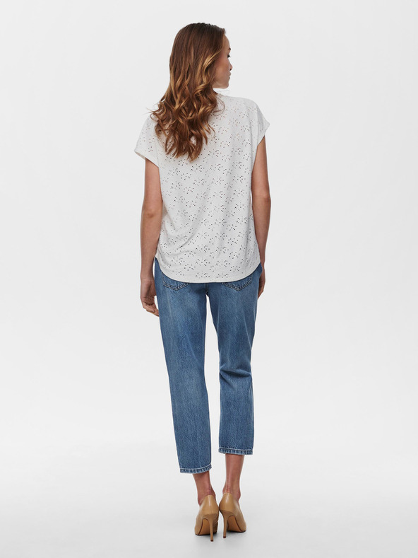 ONLY Кремава шарена блуза ONLY Milla