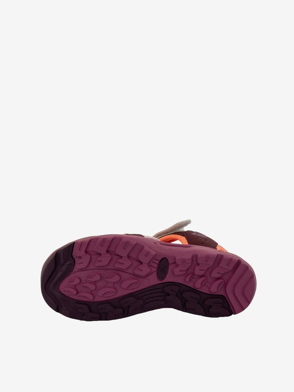 ALPINE PRO Оранжево-винени детски сандали ALPINE PRO White