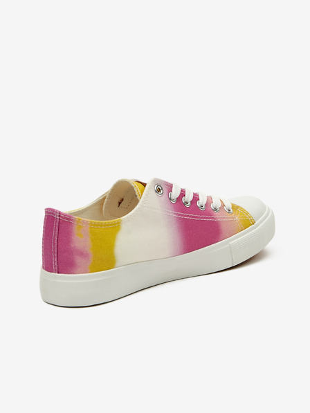 ALPINE PRO Жълто-розови дамски маратонки с шарка ALPINE PRO Valera