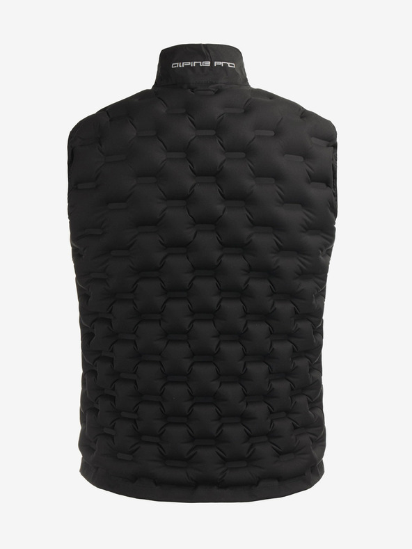 ALPINE PRO Черна мъжка изолирана надуваема жилетка ALPINE PRO HERDEN