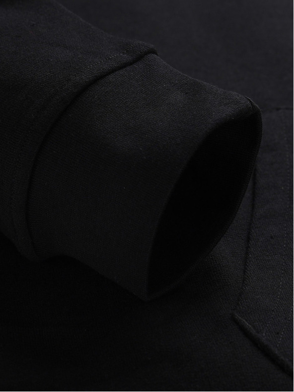 NAX Черна мъжка основна блуза с качулка NAX Geoc