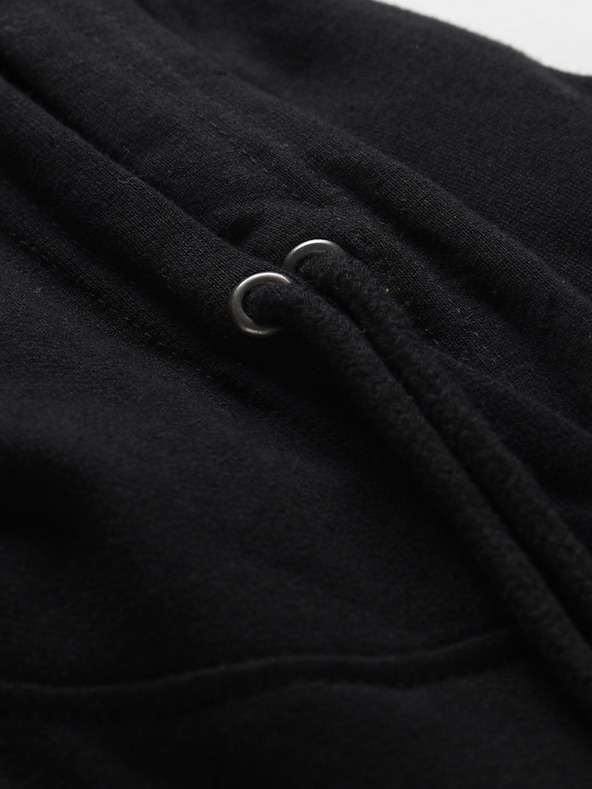 NAX Черна мъжка основна блуза с качулка NAX Geoc