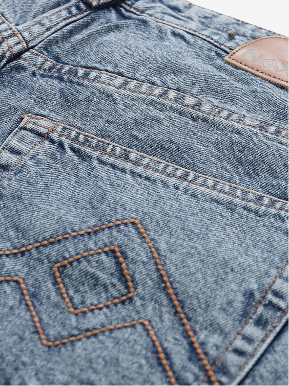 NAX Сини дамски къси панталони от деним NAX UKENA