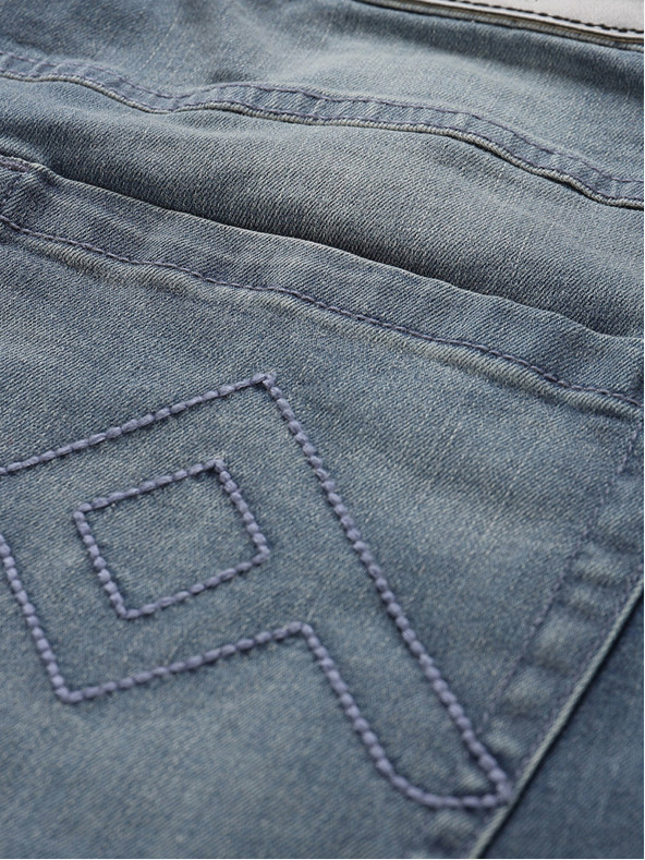 NAX Сини мъжки къси панталони от деним NAX FEDAB