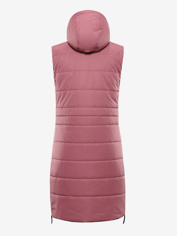 ALPINE PRO Розова дамска поларена жилетка с мембрана ALPINE PRO HARDA