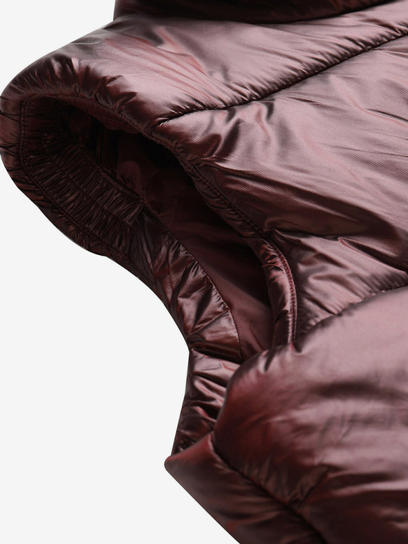 ALPINE PRO Дамска ватирана зимна жилетка в цвят бордо ALPINE PRO UREFA