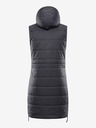 ALPINE PRO Тъмно сива дамска зимна ватирана жилетка с мембрана ALPINE PRO HARDA