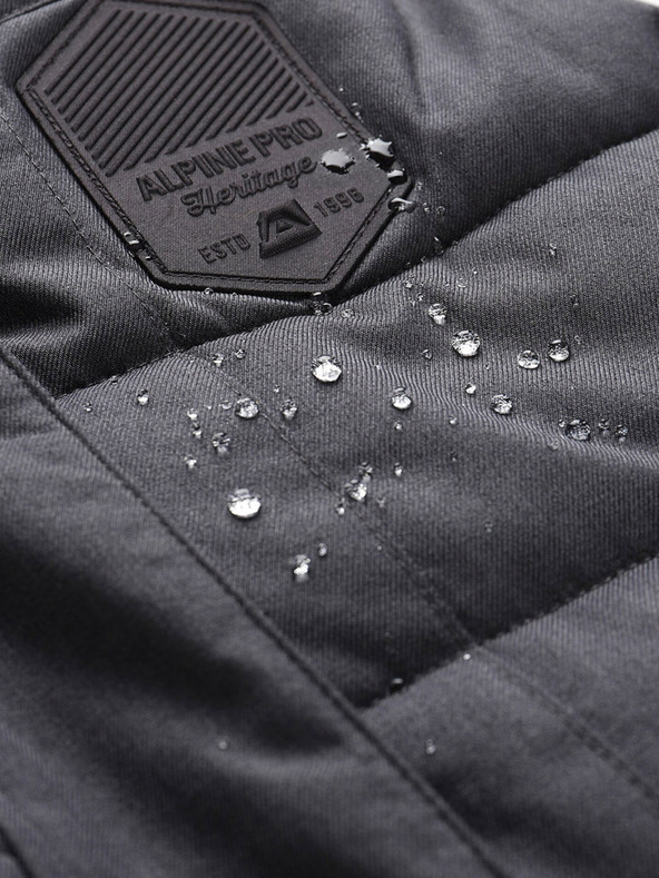 ALPINE PRO Тъмно сива дамска зимна ватирана жилетка с мембрана ALPINE PRO HARDA