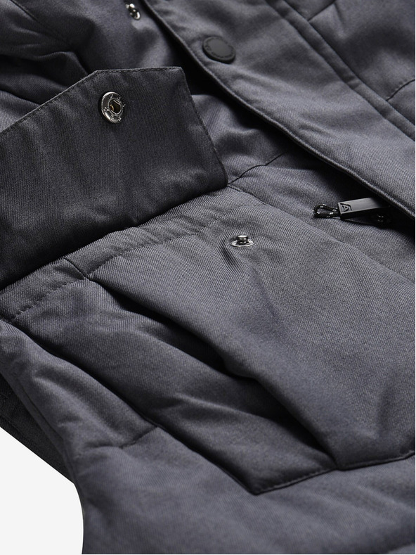 ALPINE PRO Тъмно сива мъжка зимна парка с мембрана ALPINE PRO HARD