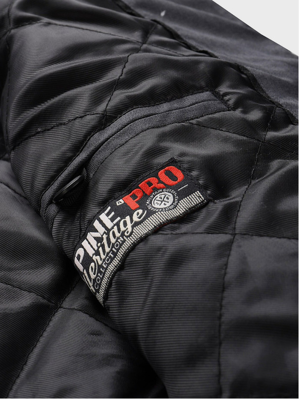 ALPINE PRO Тъмно сива мъжка зимна парка с мембрана ALPINE PRO HARD