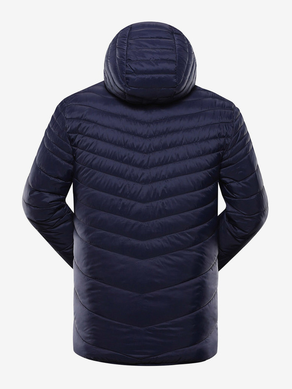 ALPINE PRO Кафяво и синьо мъжко двустранно зимно яке ALPINE PRO EROM