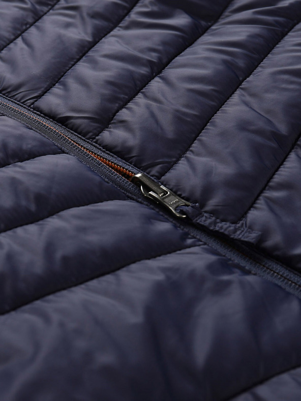 ALPINE PRO Кафяво и синьо мъжко двустранно зимно яке ALPINE PRO EROM