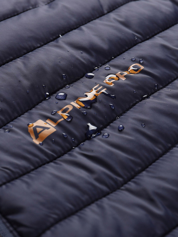 ALPINE PRO Кафяво и синьо мъжко двустранно зимно яке ALPINE PRO EROM