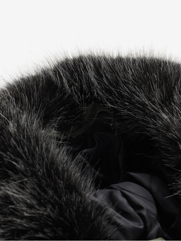 ALPINE PRO Черно-зелено детско зимно яке ALPINE PRO EGYPO