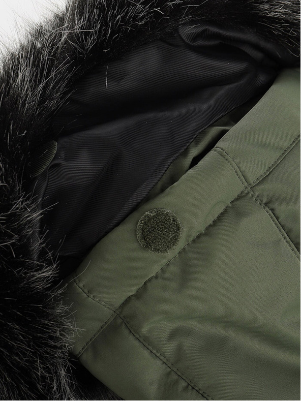 ALPINE PRO Черно-зелено детско зимно яке ALPINE PRO EGYPO