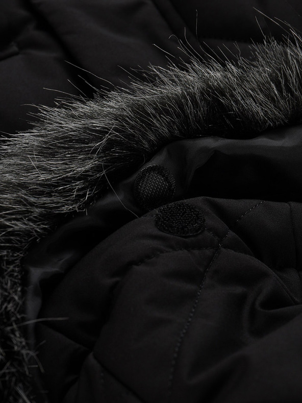 ALPINE PRO Черно дамско зимно ватирано палто ALPINE PRO GOSBERA