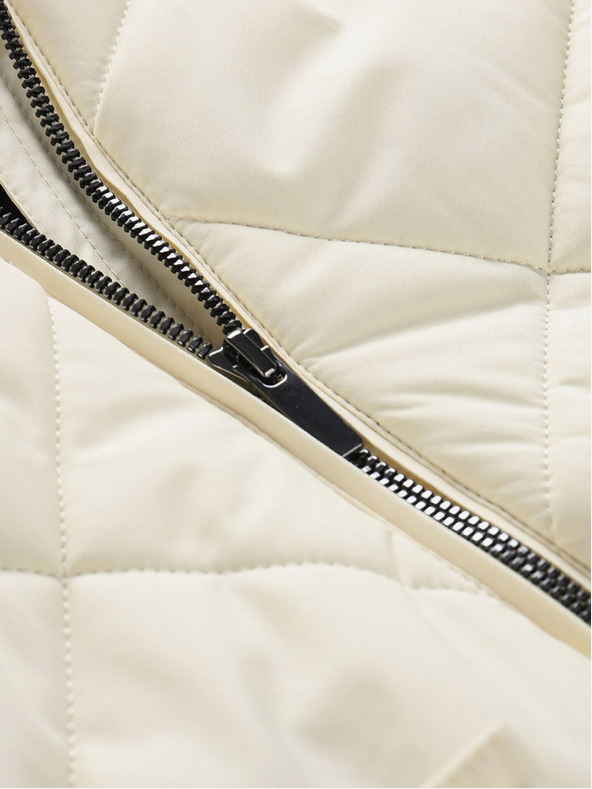 ALPINE PRO Кремаво дамско зимно яке ALPINE PRO LODERA