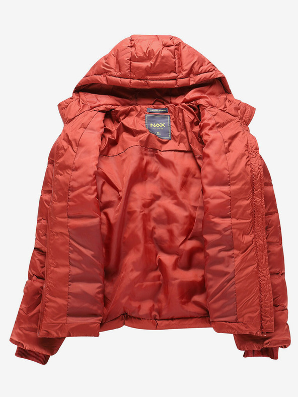 NAX Кафяво дамско зимно ватирано яке NAX RAFFA