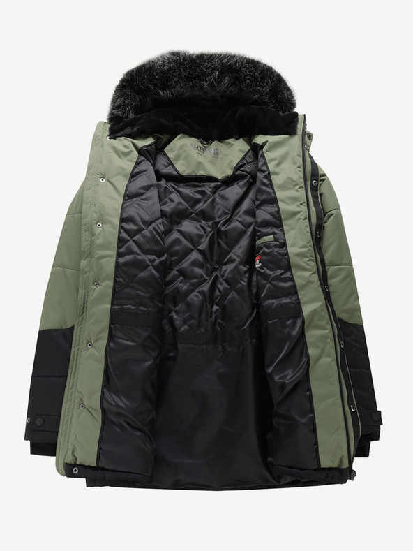 ALPINE PRO Черно-зелено мъжко зимно яке ALPINE PRO EGYP