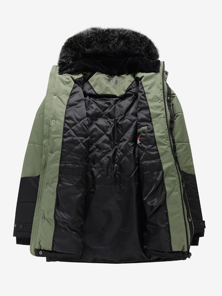 ALPINE PRO Черно-зелено мъжко зимно яке ALPINE PRO EGYP