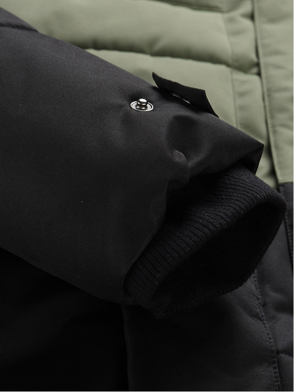 ALPINE PRO Черно-зелено мъжко зимно яке ALPINE PRO EGYP