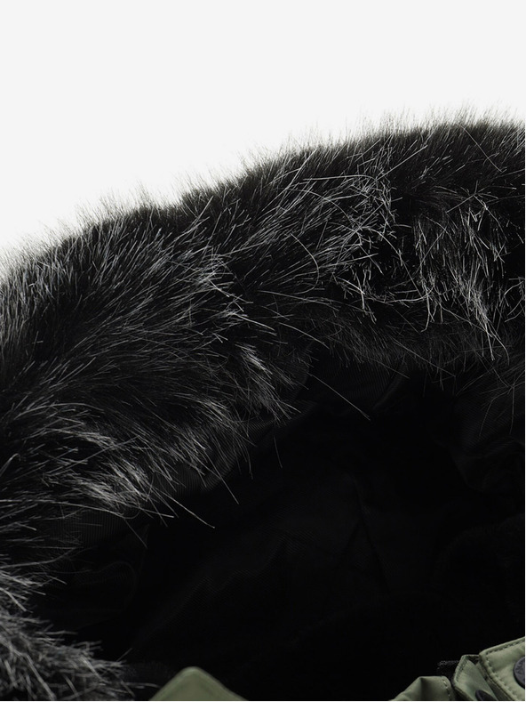 ALPINE PRO Черно-зелено мъжко зимно яке ALPINE PRO EGYP