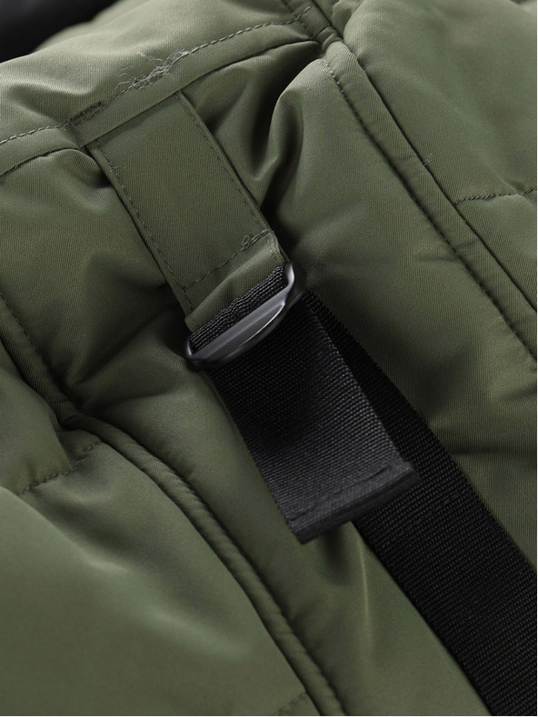 ALPINE PRO Черно-зелено мъжко зимно яке ALPINE PRO EGYP