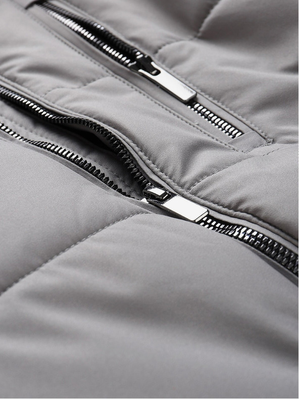 ALPINE PRO Сиво мъжко зимно яке ALPINE PRO LODER