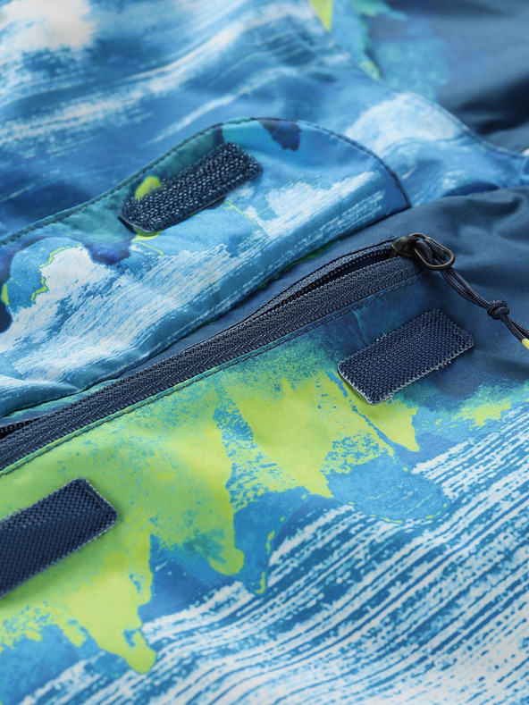 ALPINE PRO Зелено и синьо яке за открито за момчета ALPINE PRO ZEREDO