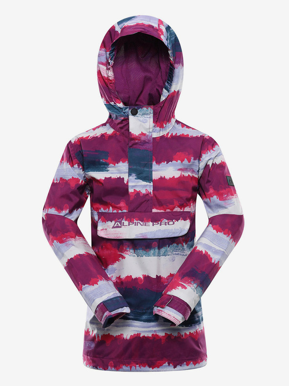 ALPINE PRO Сиво и розово яке за открито за момичета ALPINE PRO ZEREDO